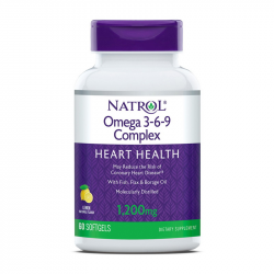 Omega 3-6-9 Complex 1200 mg (60 softgels, lemon)