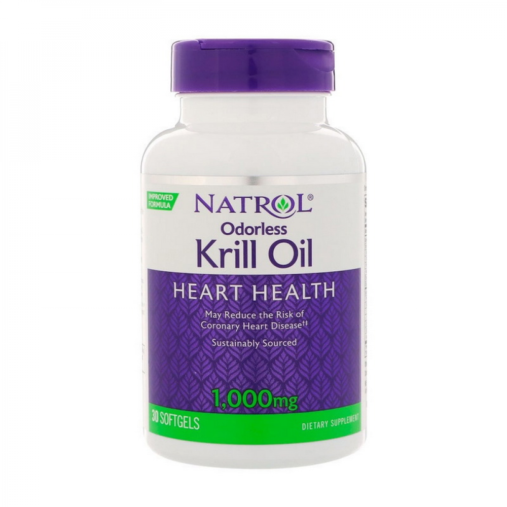 Odorless Krill Oil Heart Health 1000 mg (30 softgels)