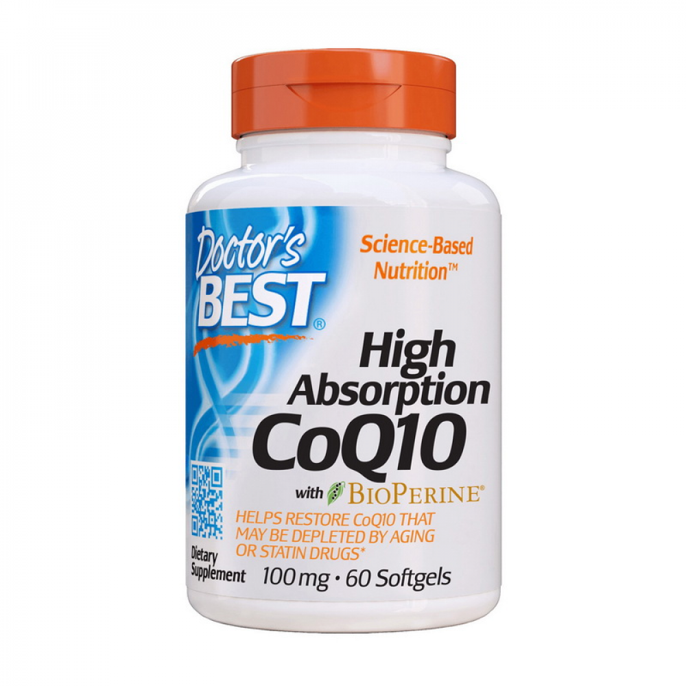 High Absorption CoQ10 100 mg with BioPerine (60 softgels)