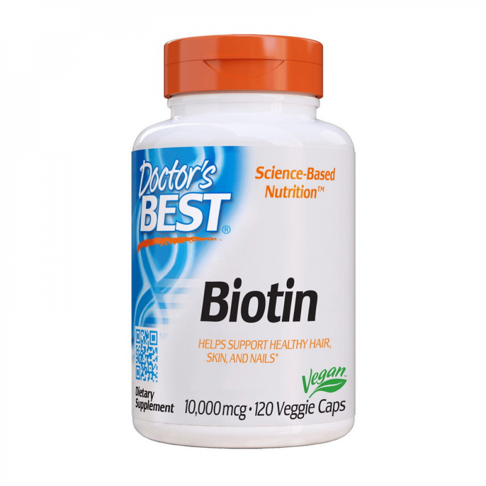 Biotin 10,000 mcg (120 veg caps)