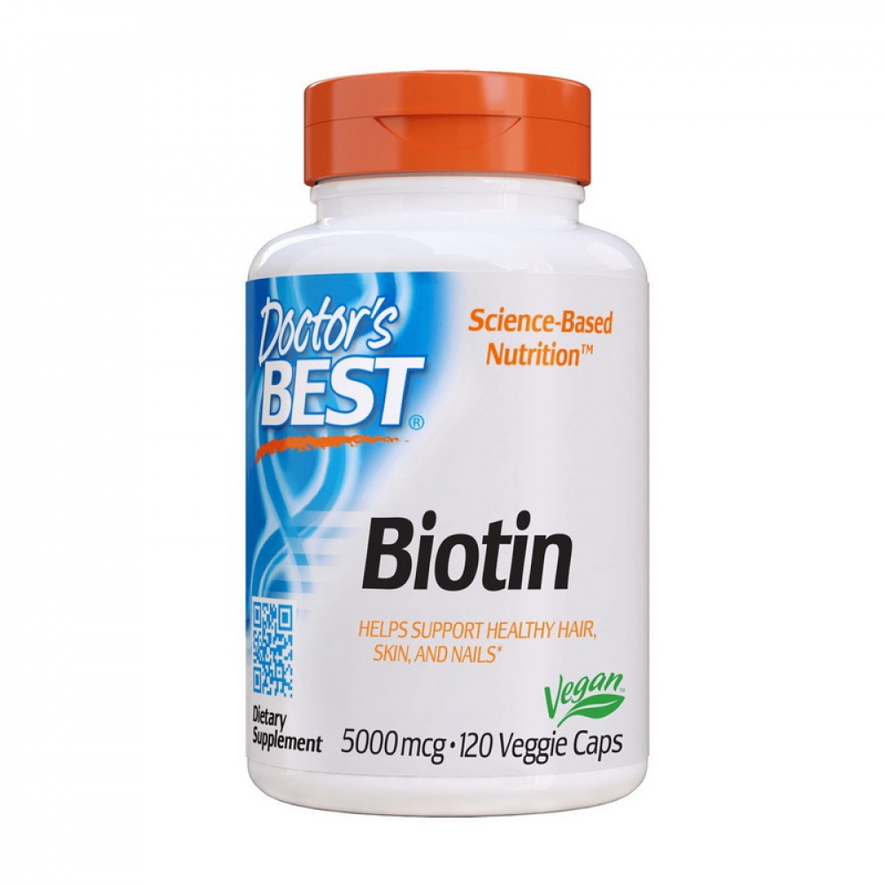 Biotin 5,000 mcg (120 veg caps)