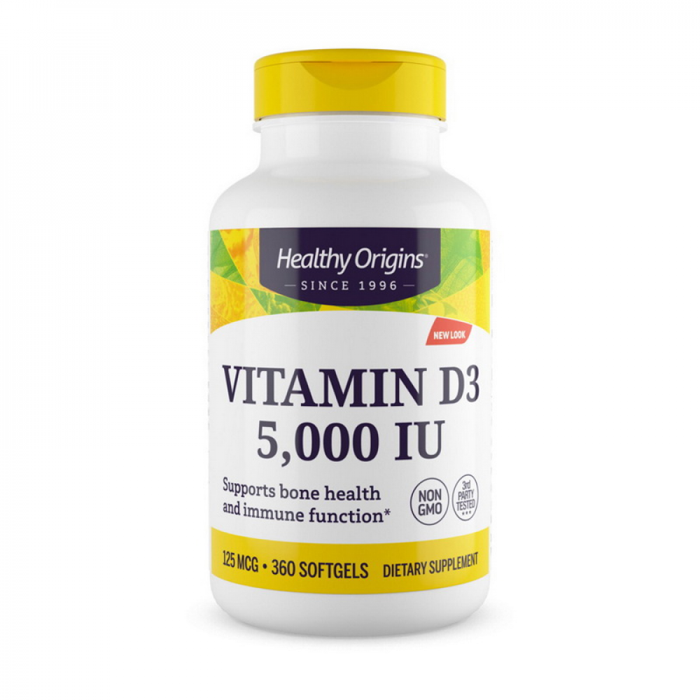 Vitamin D3 5000 IU (360 softgels)