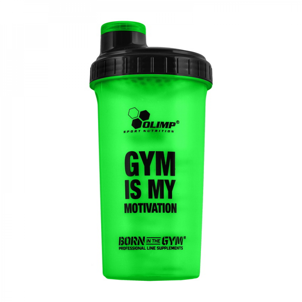 Shaker “GYM IS MY MOTIVATION“ (700 ml, green)