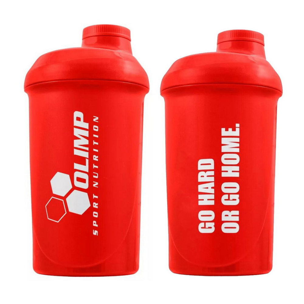 Shaker “GO HARD OR GO HOME“ (500 ml, red)