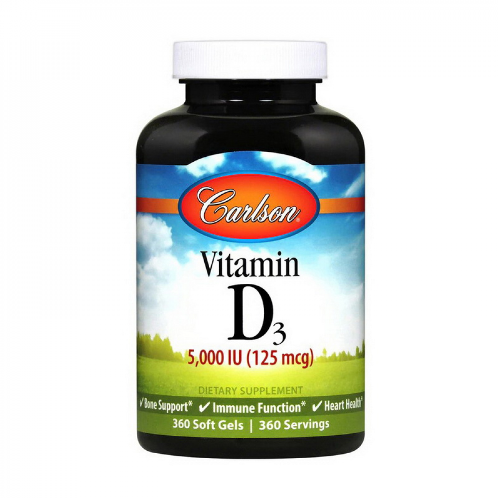 Vitamin D3 5000 IU (125 mcg) (360 soft gels)