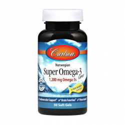 Norwegian Super Omega 3 1200 mg Omega-3s (50 soft gels)