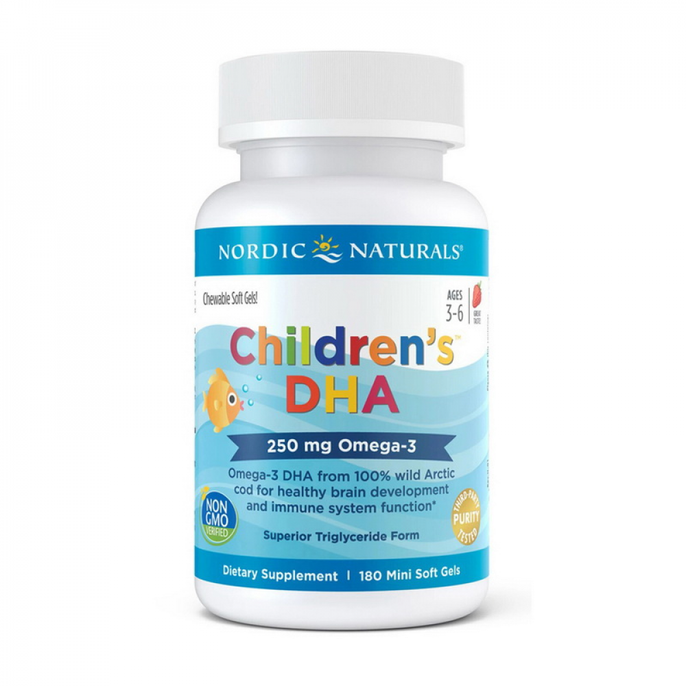 Children`s DHA (180 mini soft gels, srtawberry)