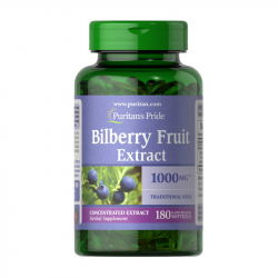 Bilberry Fruit Extract 1000 mg (180 softgels)