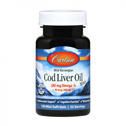 Cod Liver Oil 280 mg Omega-3s Minis (100 mini soft gels)