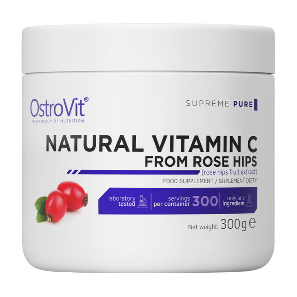 Natural Vitamin C From Rose Hips (300 g, pure)