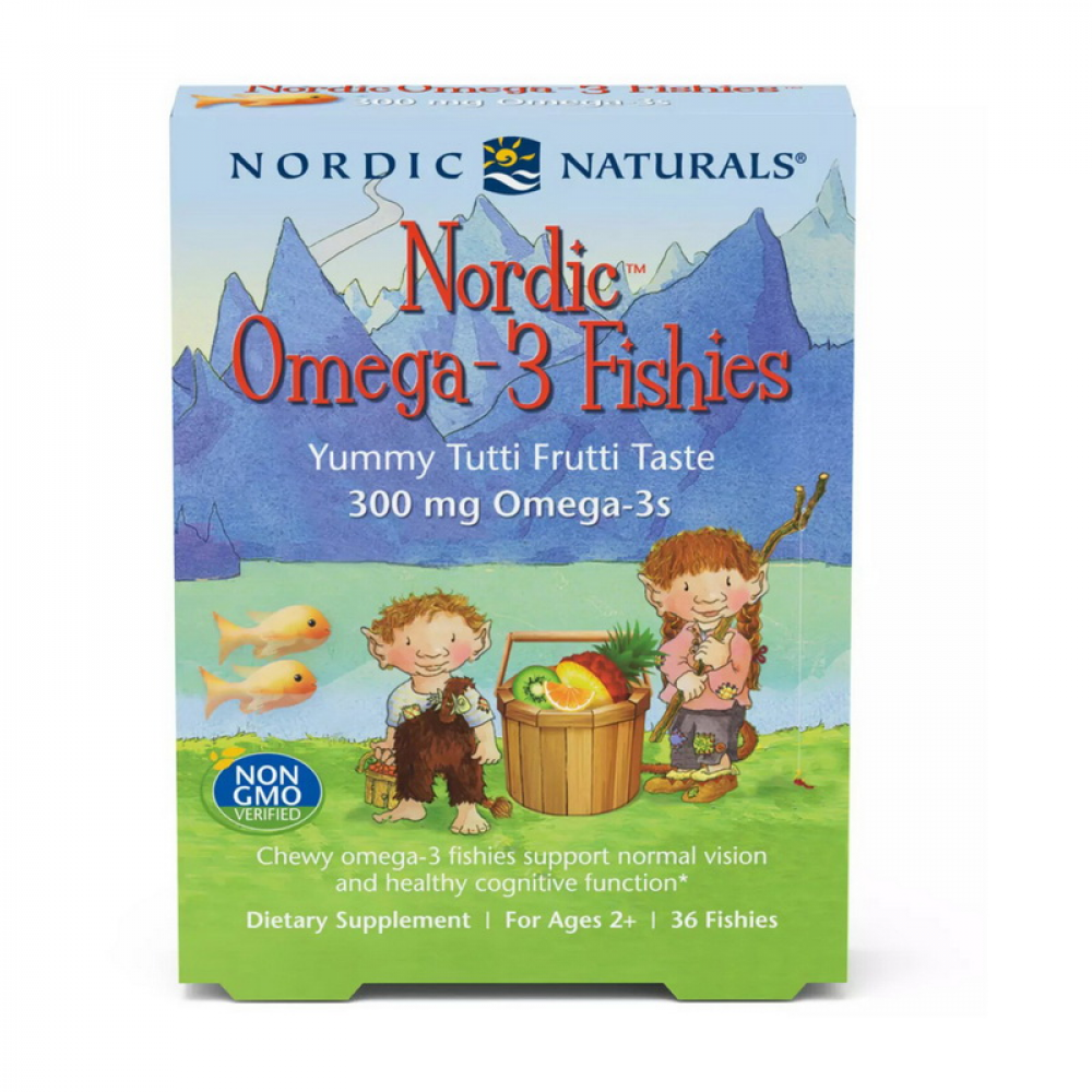 Nordic Omega-3 Fishies (36 fishies, yummy tutti frutti taste)