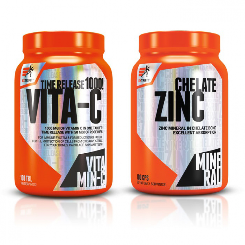 Vita-C 1000 mg + Zinc Chelate (100 tabs + 100 caps)