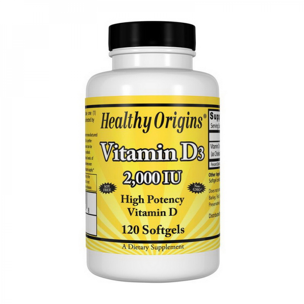 Vitamin D3 2000 IU (120 softgels)