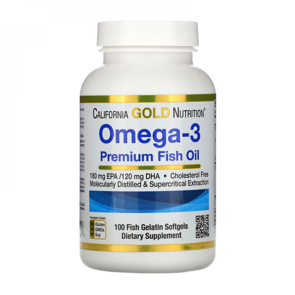 Omega-3 Premium Fish Oil (100 fish softgels)