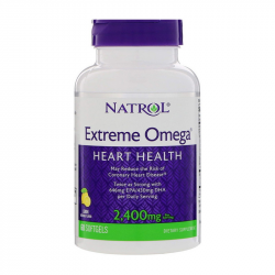 Extreme Omega 2,400 mg (60 softgels, lemon)