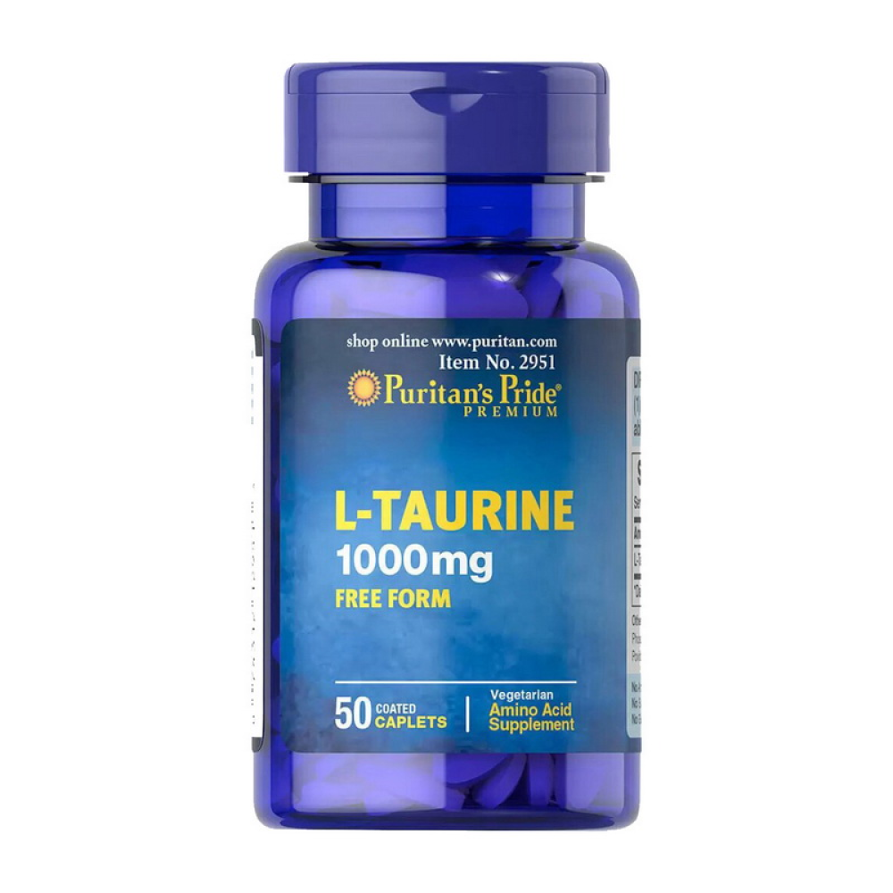 L-Taurine 1000 mg free form (50 caplets)