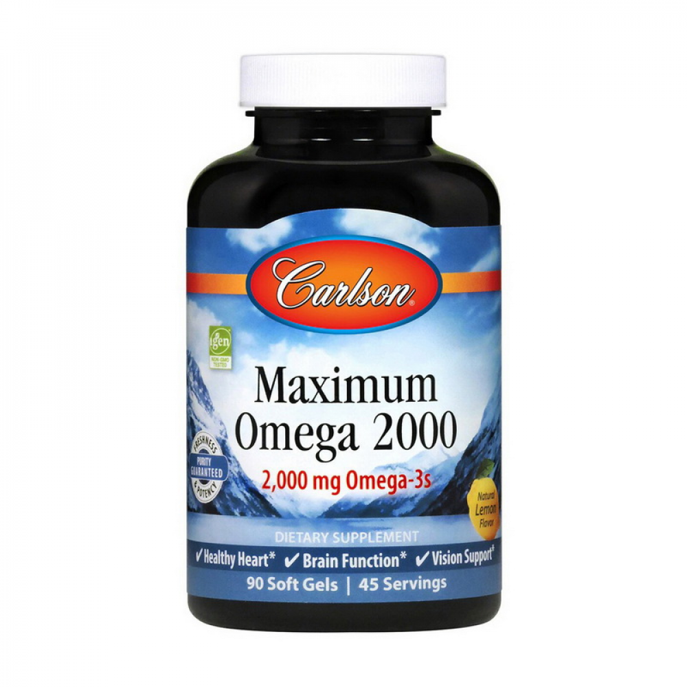 Maximum Omega 2000 mg (90 soft gels, natural lemon)