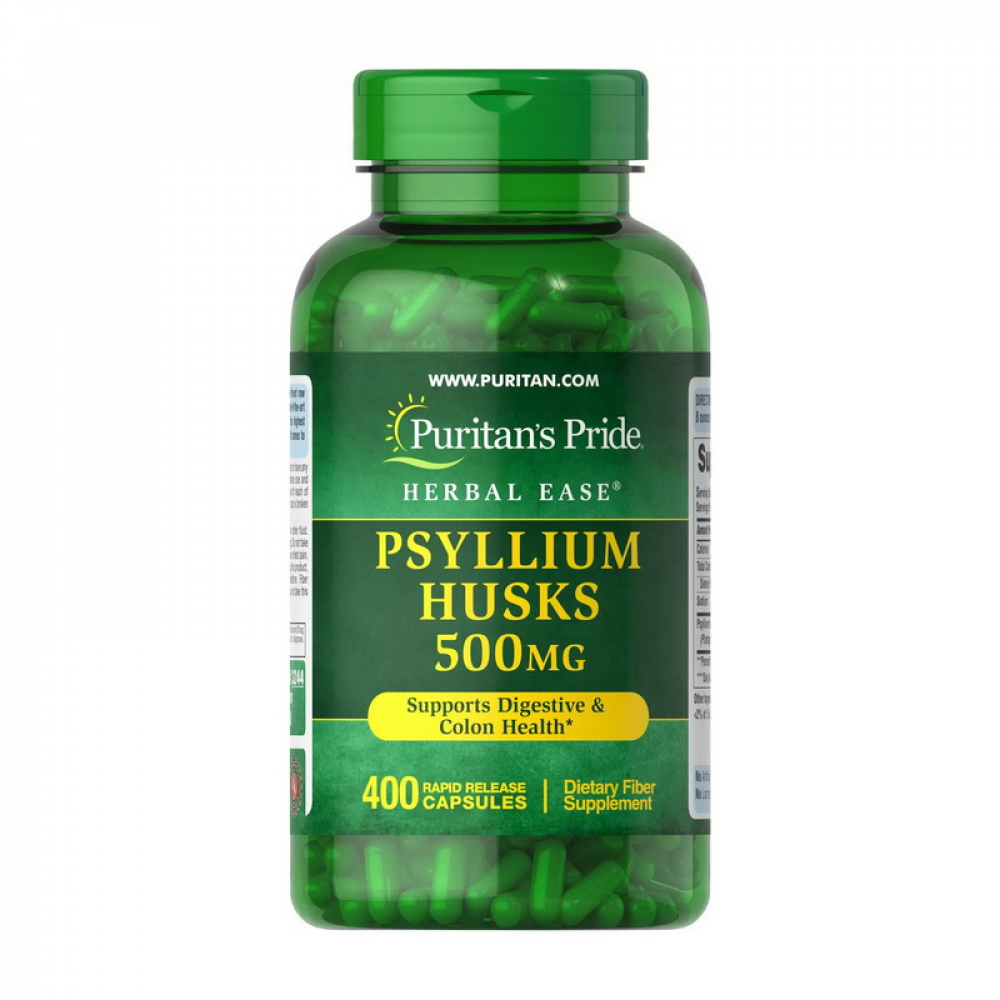 Psyllium Husks 500 mg (400 caps)