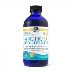 Arctic-D Cod Liver Oil 1060 mg omega-3 + 1000IU D3 (237 ml, great lemon)