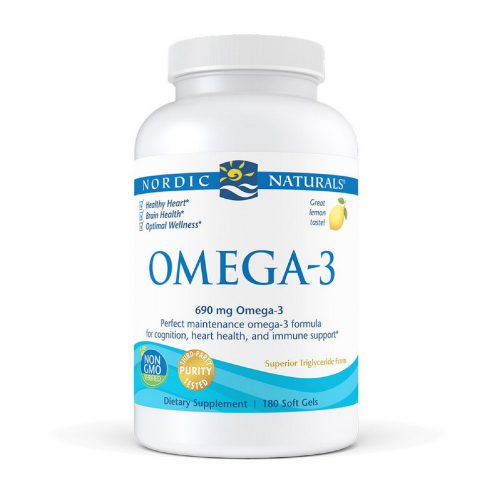 Omega-3 (180 soft gels, lemon)