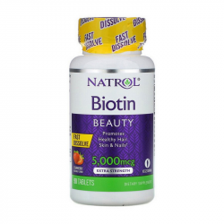 Biotin Beauty 5,000 mcg (90 tab, strawberry)