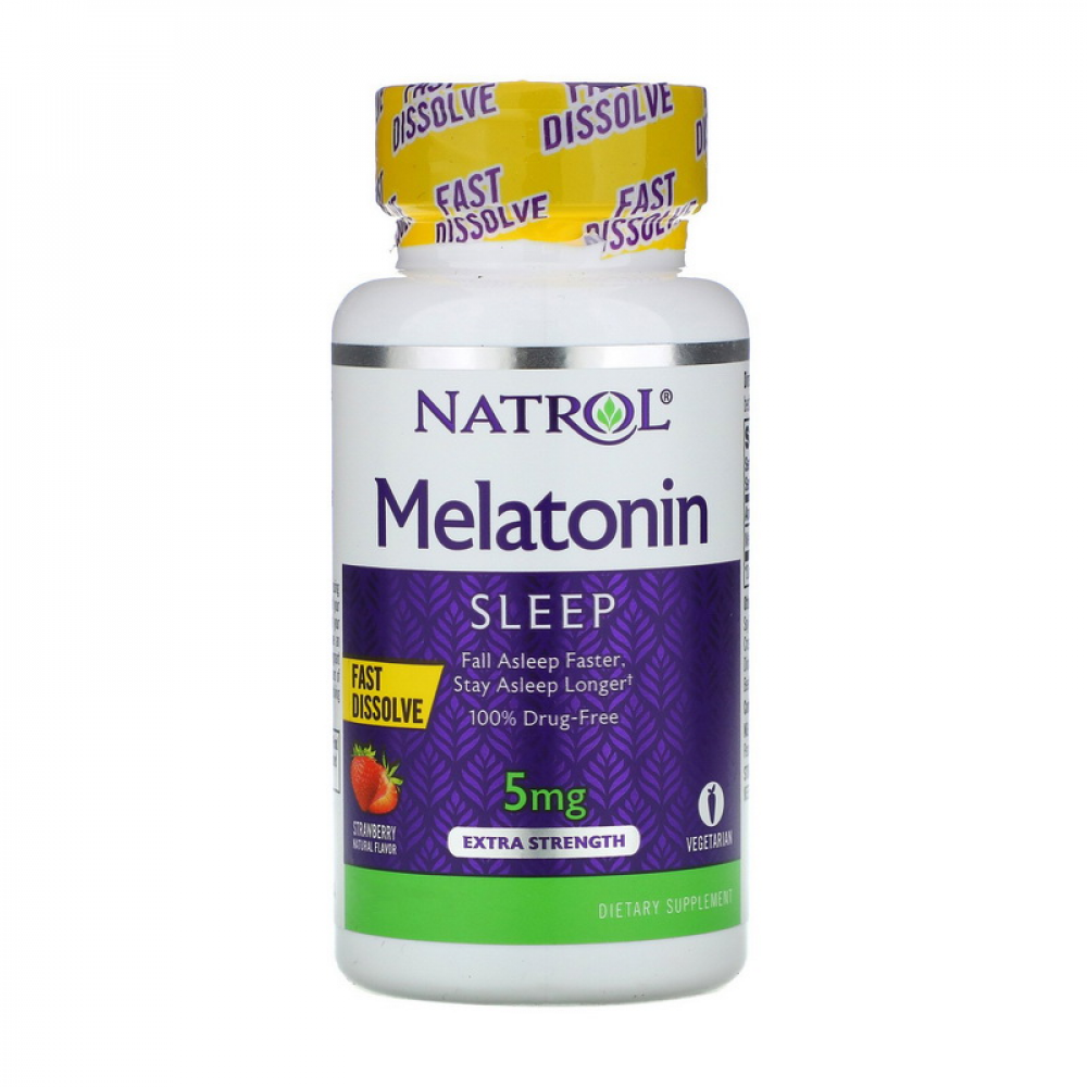 Melatonin 5 mg (30 tab, strawberry)