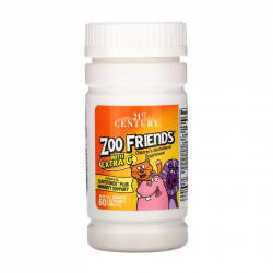 Zoo Friends with Extra C Children“s Multivitamin (60 chewable tabs)