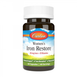 Women“s Iron Restore 28 mg Iron + B Vitamins (60 caps)