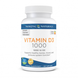 Vitamin D3 1000 IU (120 soft gels, orange)