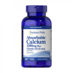 Absorbable Calcium 1200 mg Plus Vitamin D3 25 mcg (200 softgels)