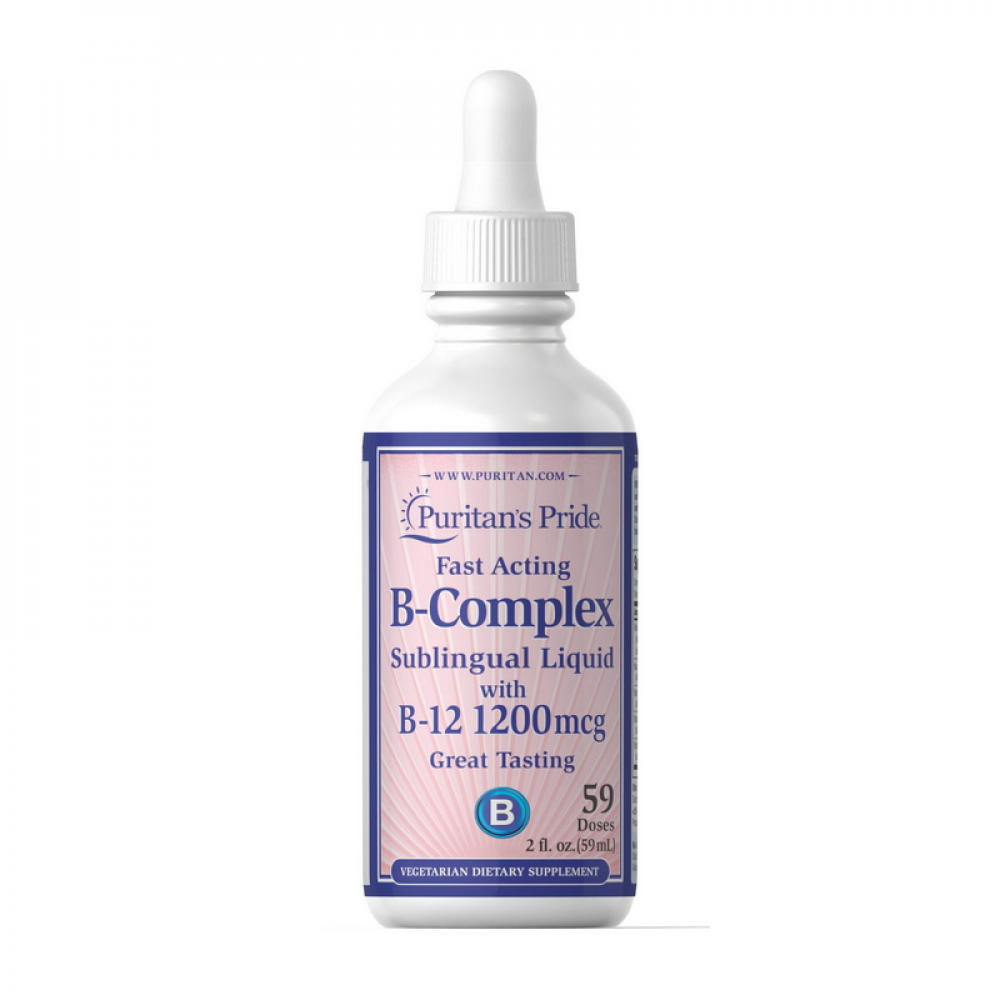 B-Complex sublingual luquid with b-12 1200 mcg (59 ml)