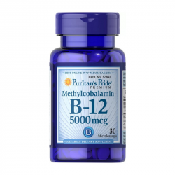 B-12 5000 mcg Methylcobalamin (30 microlozengels)