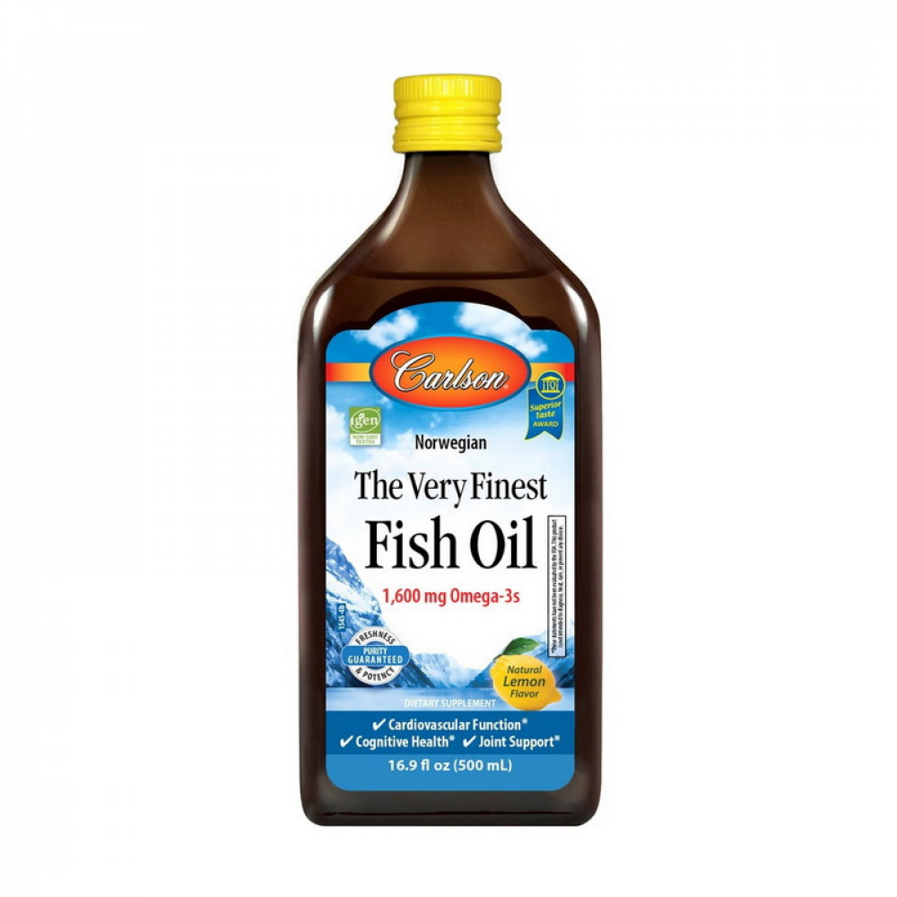 The Very Finest Fish Oil 1,600 mg Omega-3s (500 ml, lemon)