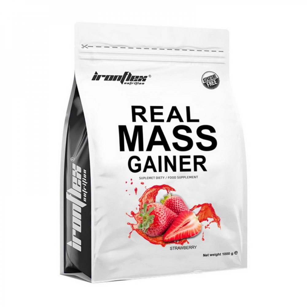 Real Mass Gainer (1 kg, strawberry)