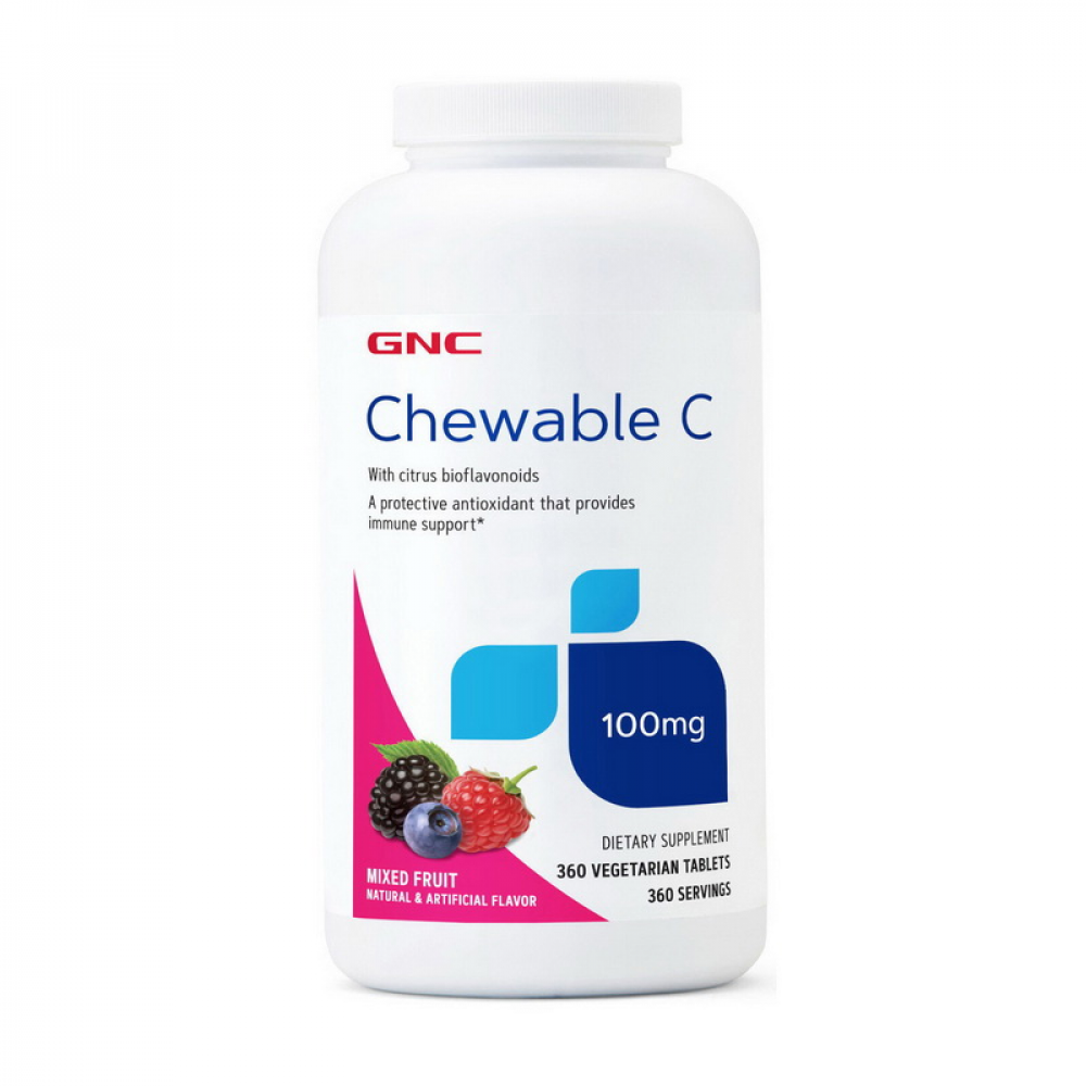 Chewable C 100 mg (360 veg tab, mixed fruit)