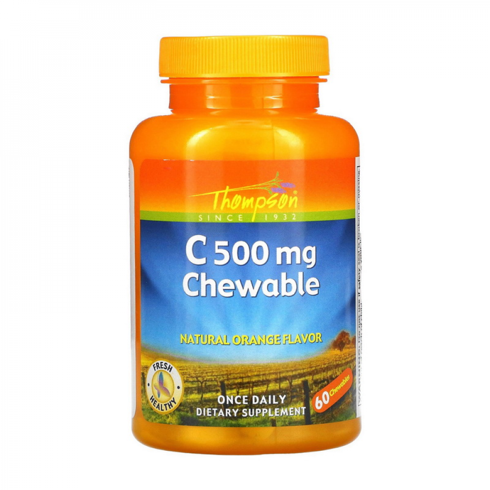 C 500 mg Chewable (60 chewables, orange)