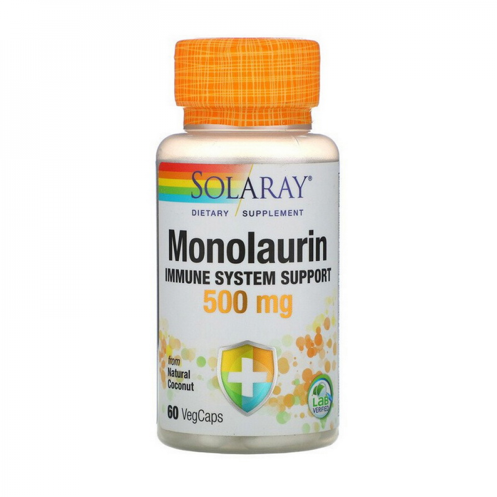 Monolaurin 500 mg (immune system support) (60 veg caps)