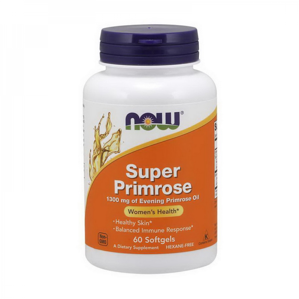 Super Primrose 1300 mg of Evening Primrose Oil (60 softgels)