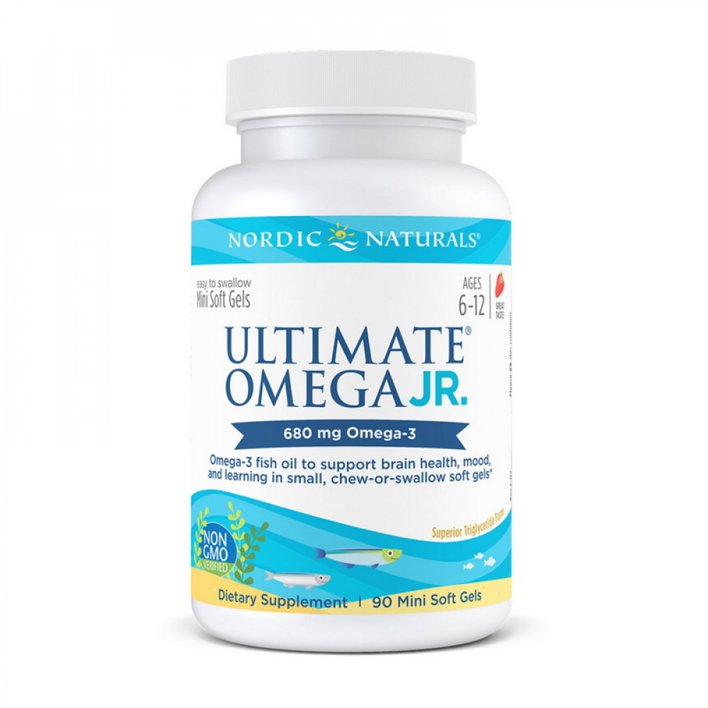 Ultimate Omega Junior 680 mg (90 mini soft gels, great strawberry)