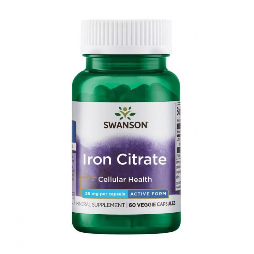 Iron Citrate 25 mg (60 veg caps)