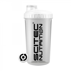 Shaker Scitec Nutrition (700 ml, opaque white lid)