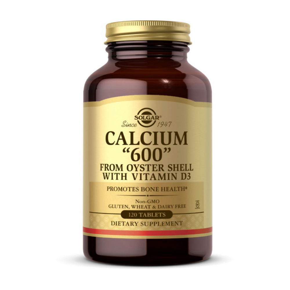 Calcium “600“ from oyster shell with vit D3 (120 tabs)