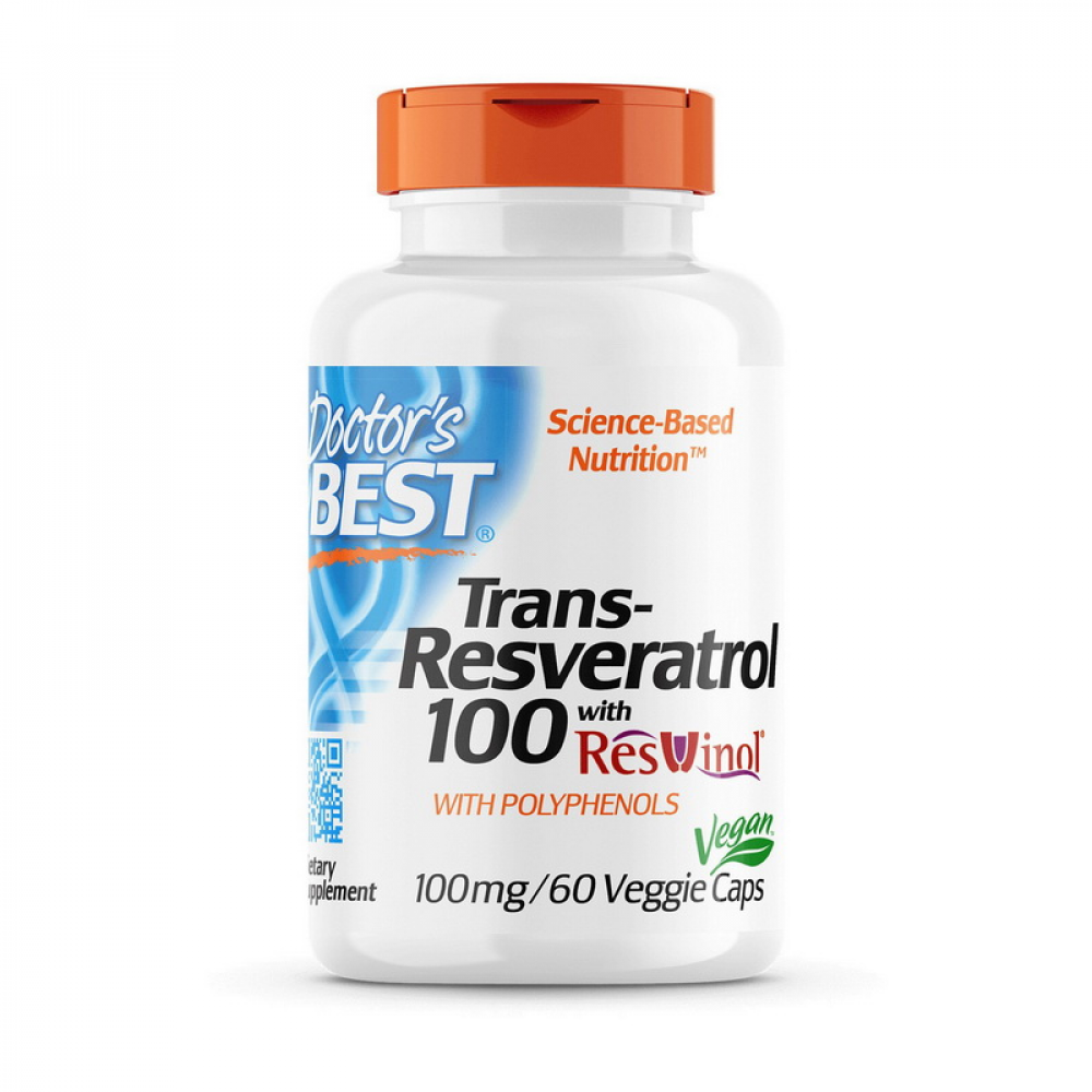 Trans-Resveratrol 100 mg with polyphenols (60 veg caps)