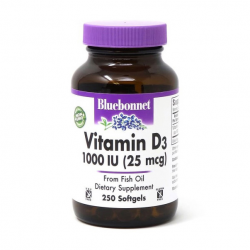 Vitamin D3 1000 IU (25 mcg) (250 softgels)