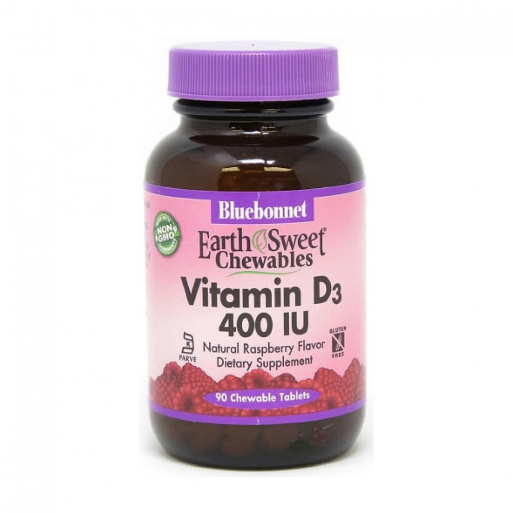 Vitamin D3 400 IU (90 chew tab, raspberry)