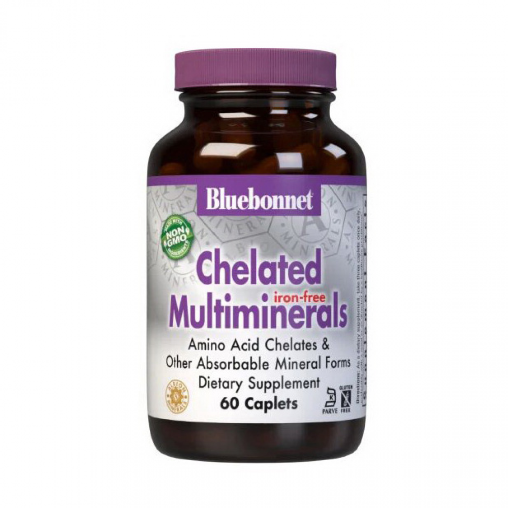 Chelated Multiminerals iron-free (60 caplets)