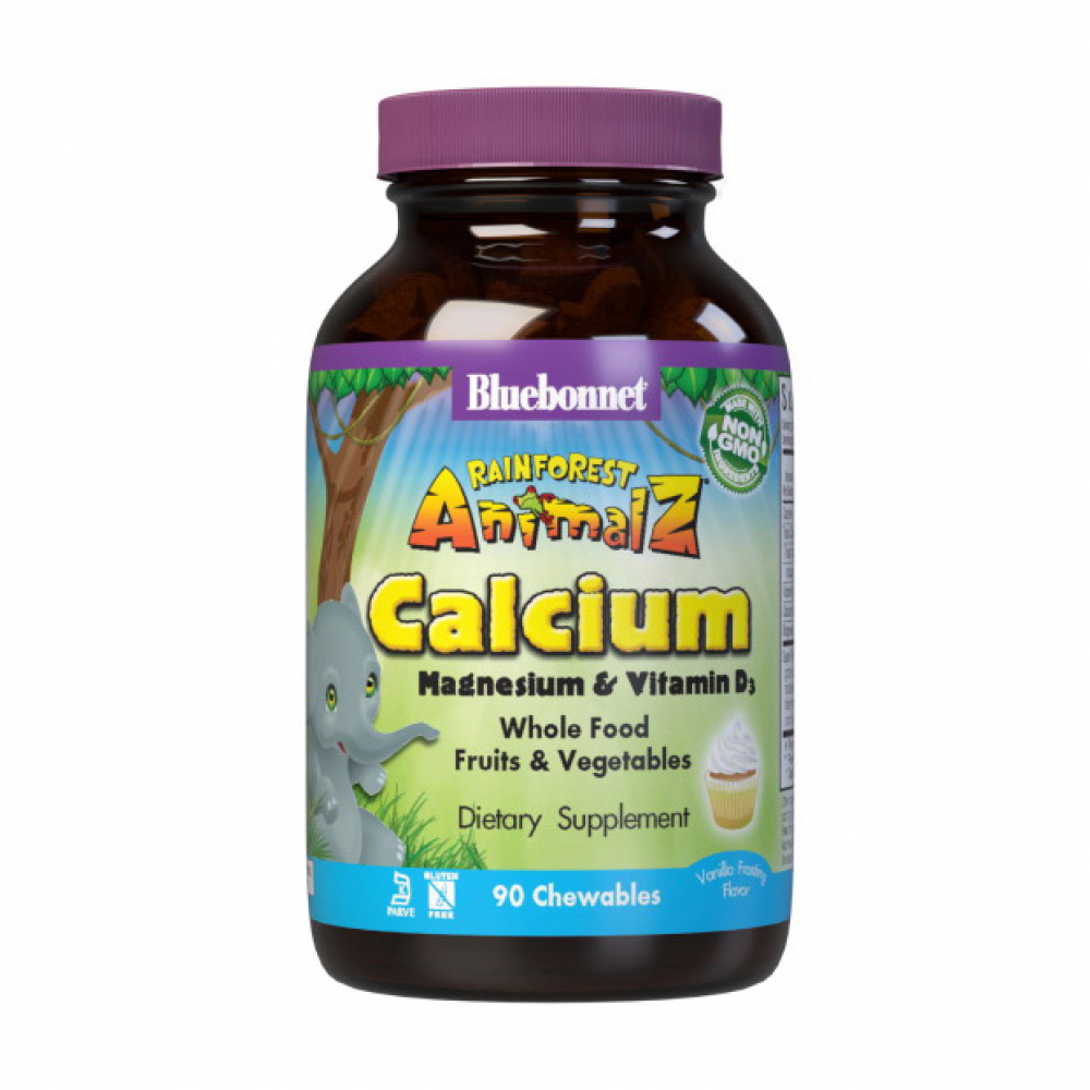 Calcium Magnesium & Vitamin D3 for kids (90 chewables, vanilla)