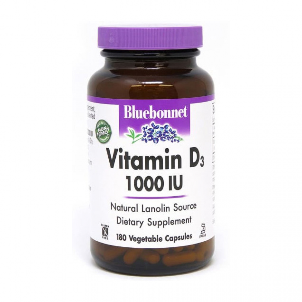 Vitamin D3 1000 IU (25 mcg) (180 veg caps)