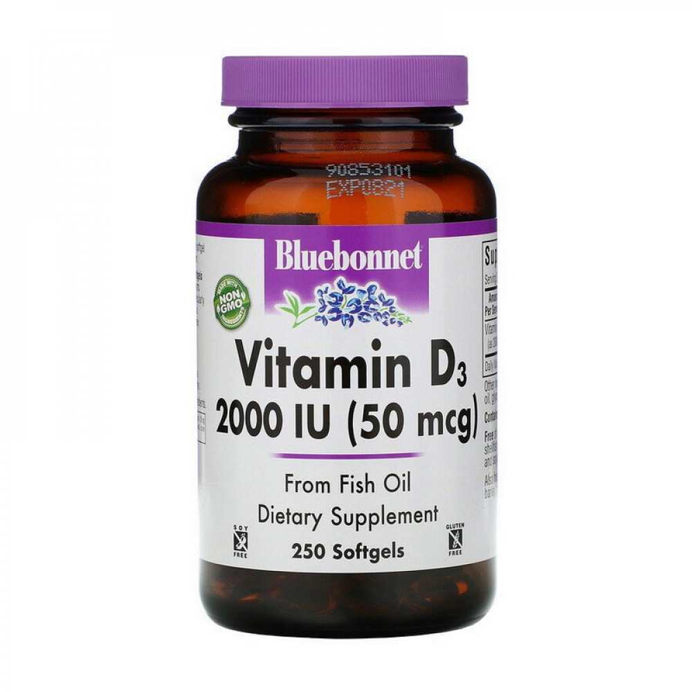 Vitamin D3 2000 IU (50 mcg) (250 softgels)