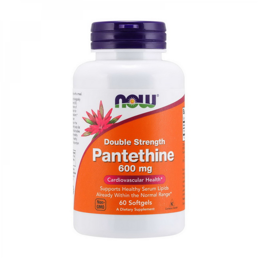 Pantethine 600 mg double strength (60 softgels)